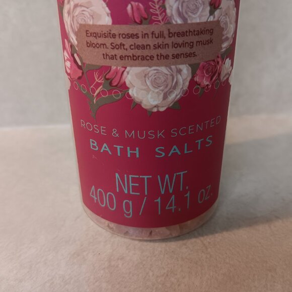 Embrace Crystal Waters Rose & Musk Bath Salt NEW! - Picture 4 of 4
